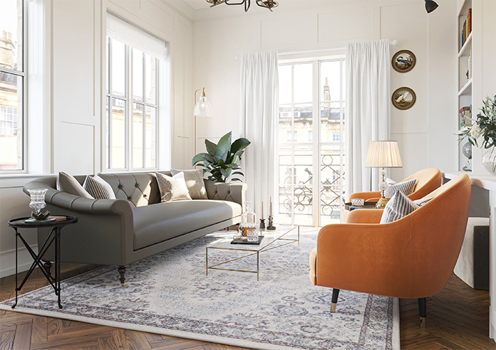 Rolling Hills Velvet, Cool Grey - Made to Measure Curtains - Image 8